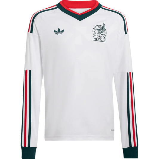 adidas Youth Mexico Away 2026 Stadium Long Sleeve Jersey