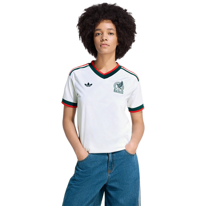 Camiseta adidas México Visitante 2026 Mujer Versión Estadio