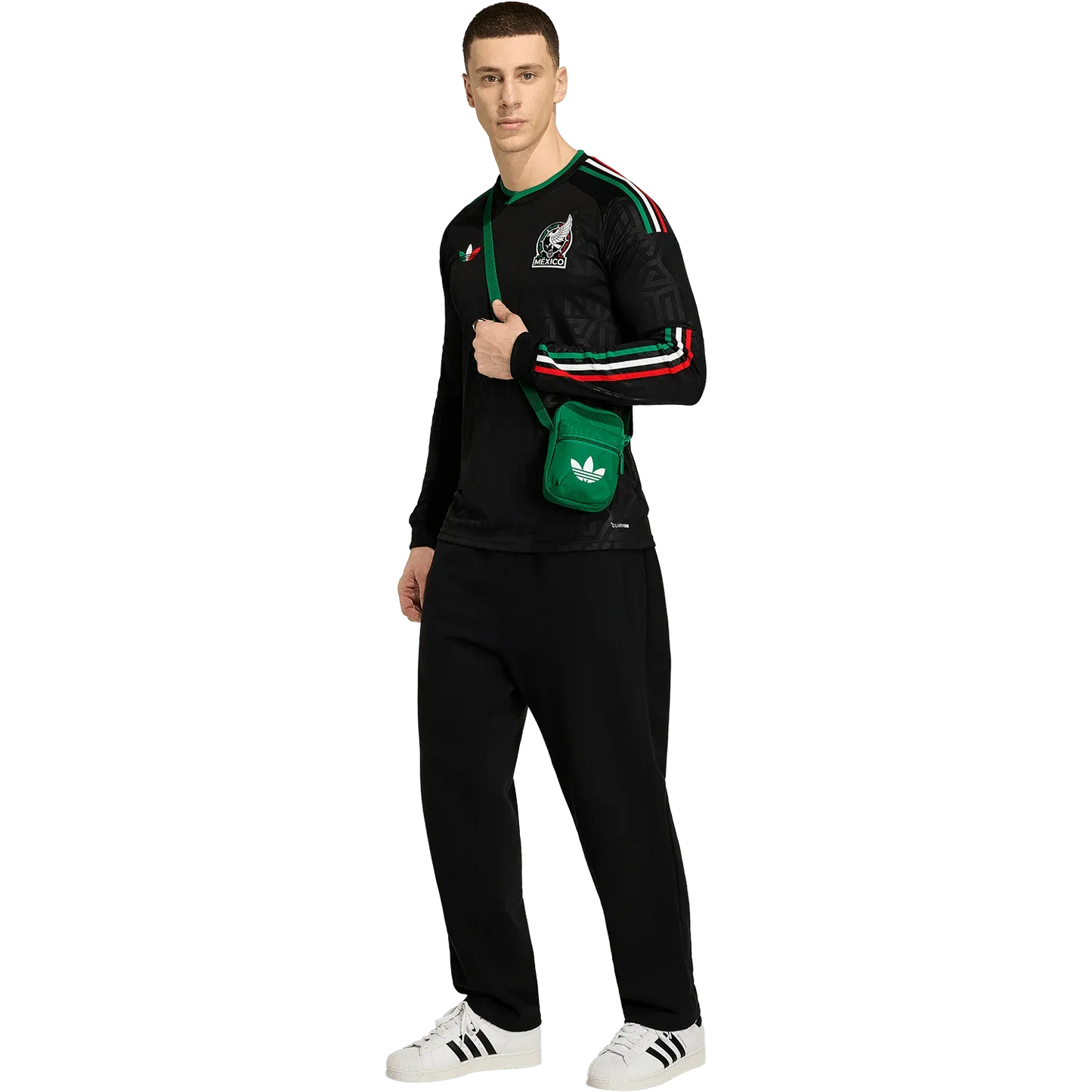 Camiseta adidas México Tercera 2026 Manga Larga Versión Estadio