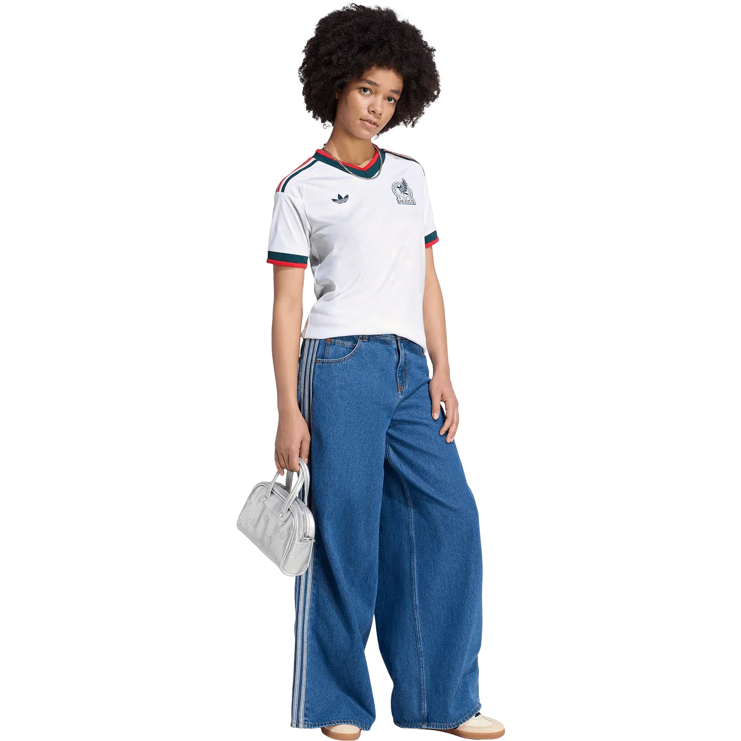 Camiseta adidas México Visitante 2026 Mujer Versión Estadio